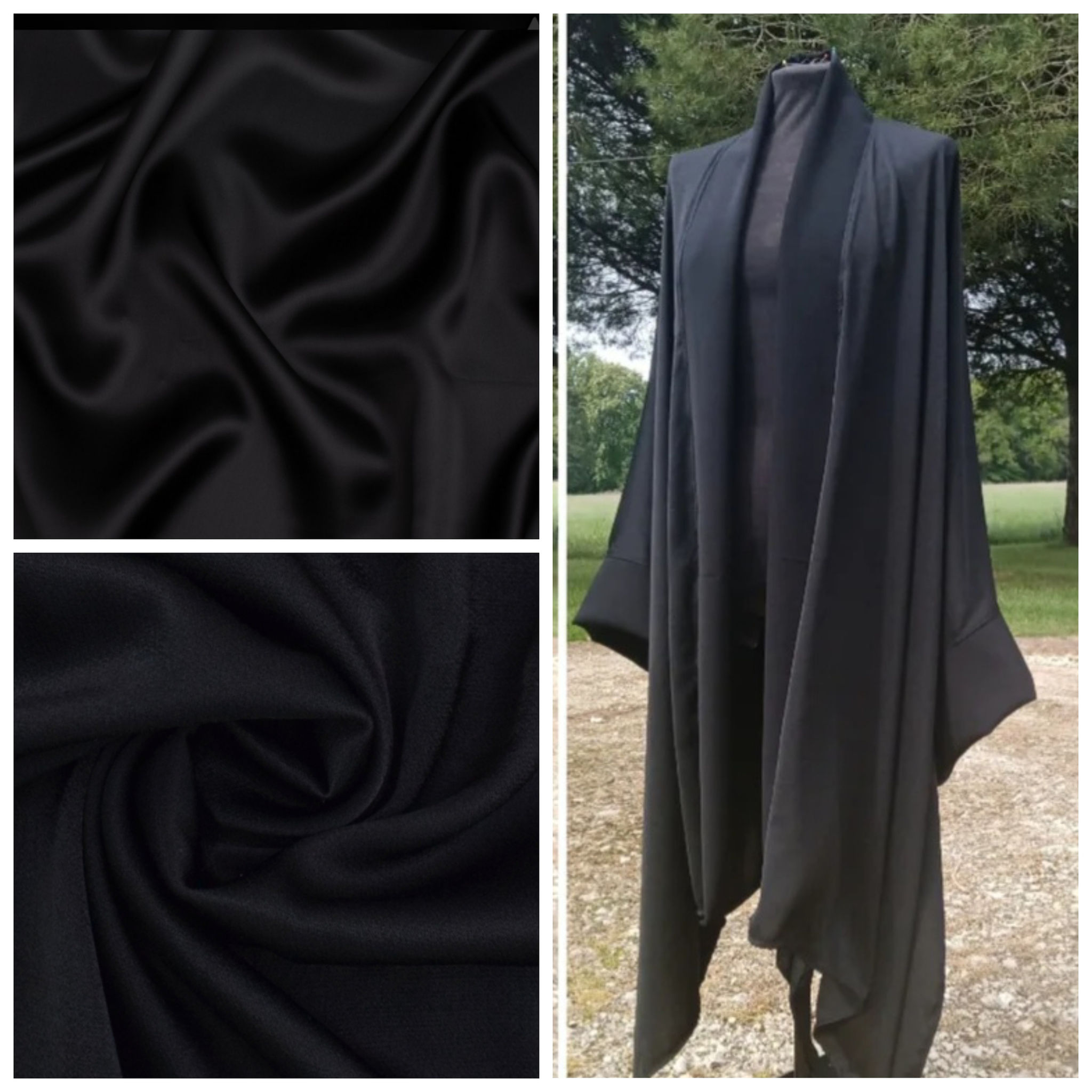 Made to Order Jet Black Kimono 
