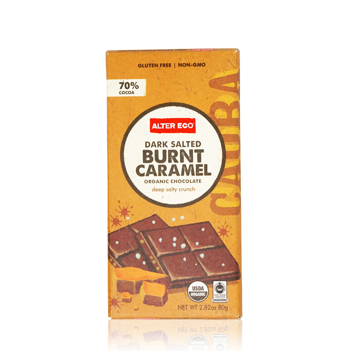 Organic Chocolate Dark Salted Burnt Caramel