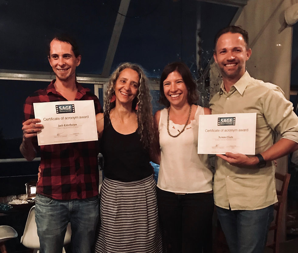 Rowan Cloete receives the SAGE acronym