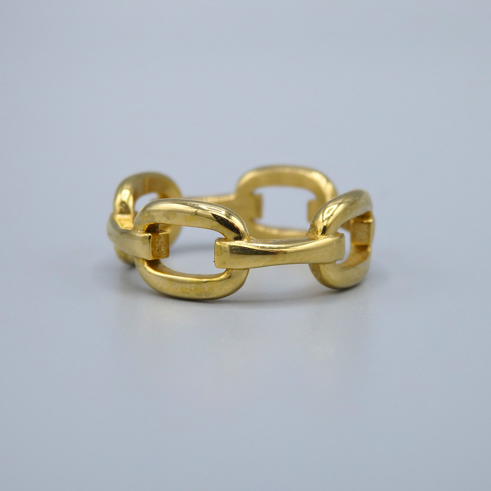 Yellow chain Ring
