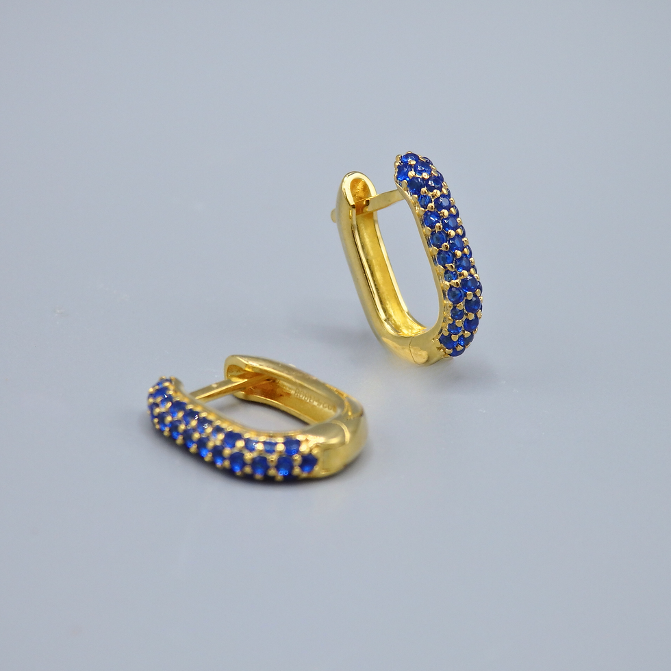 Thumbnail: Blue pavé Hoops