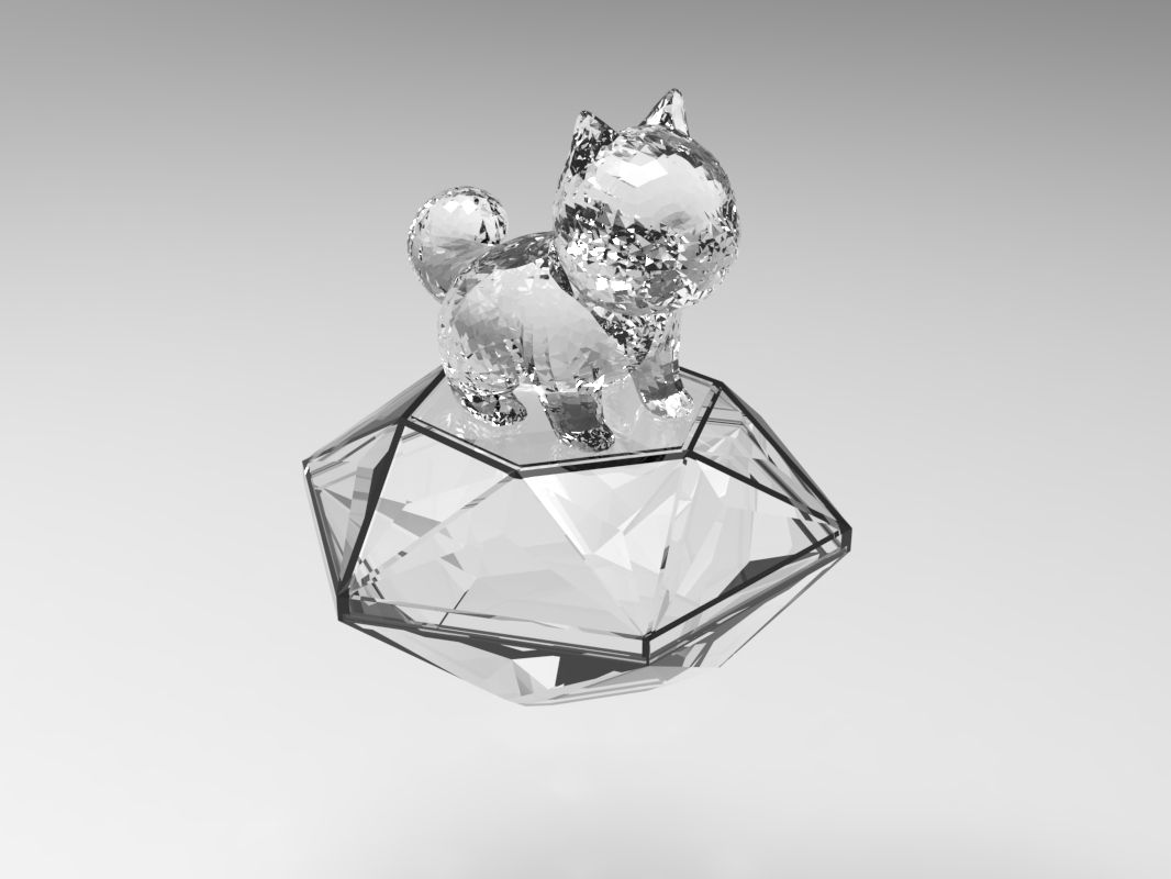 Dog 05 Hexagon-Shaped Urn (Shiba Inu 柴犬)