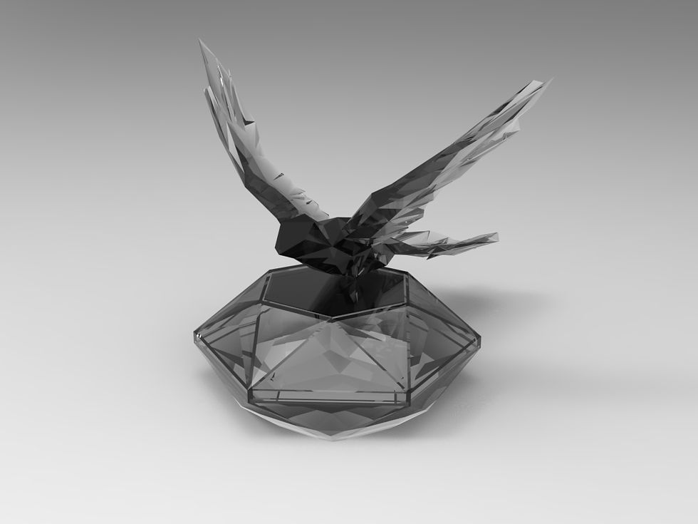 Thumbnail: Bird 05 Hexagon-Shaped Urn
