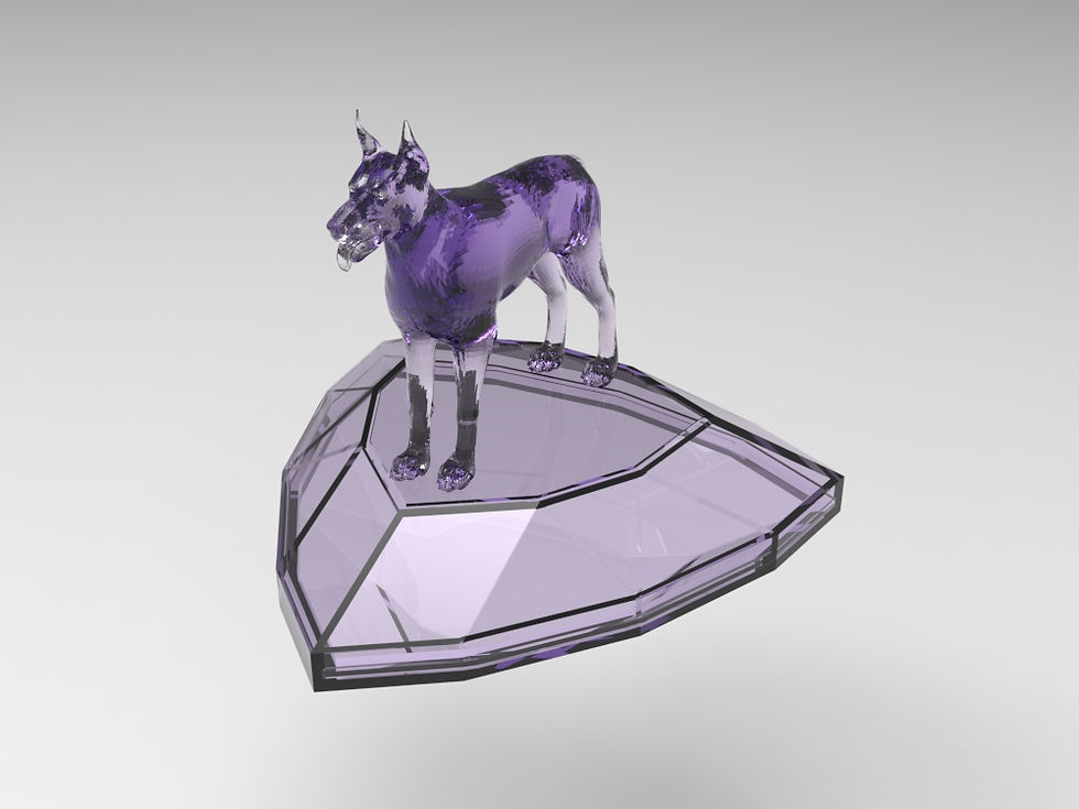 Thumbnail: Dog 06 Triangle-Shaped Urn (German Shepherd 德國牧羊犬)