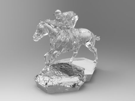 AI - Crystal Horse Stand