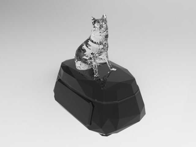 Thumbnail: Dog 09 Box-Shaped Urn (Alaskan Malamute  阿拉斯加雪橇犬)