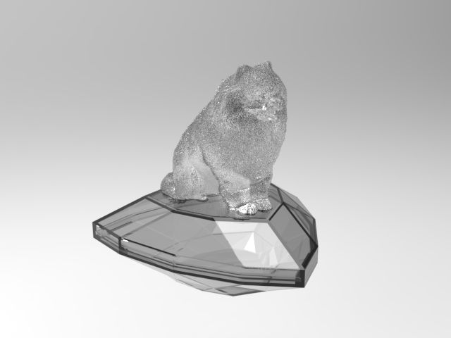 Thumbnail: Dog 15 Triangle-Shaped Urn (Pomeranian 松鼠狗)