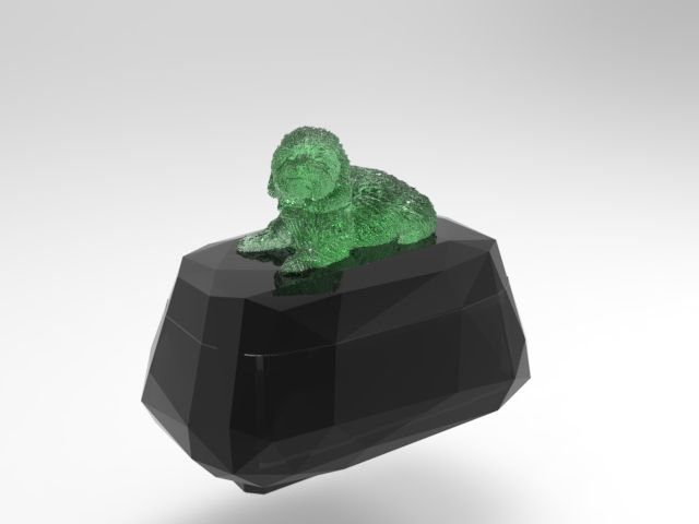 Thumbnail: Dog 16 Box-Shaped Urn (Toy Poddle 玩具貴婦狗)