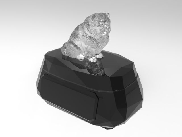 Thumbnail: Dog 18 Box-Shaped Urn (Chow Chow 鬆獅犬)