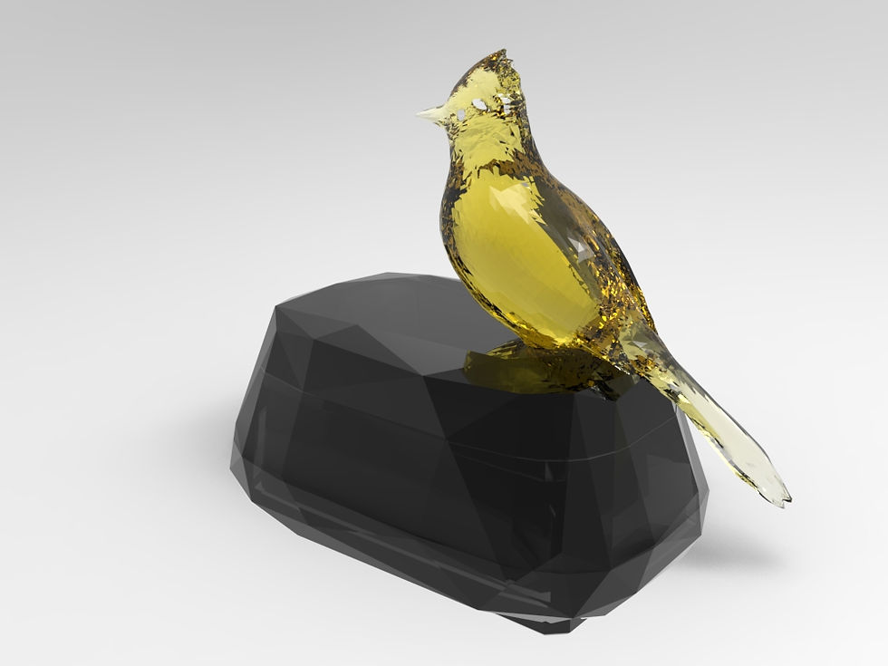 縮圖：鳥03 盒形骨灰盒