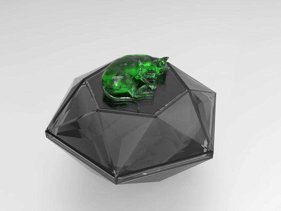 Thumbnail: Cat 08 Hexagon-Shaped Urn (Siamese 暹羅貓)