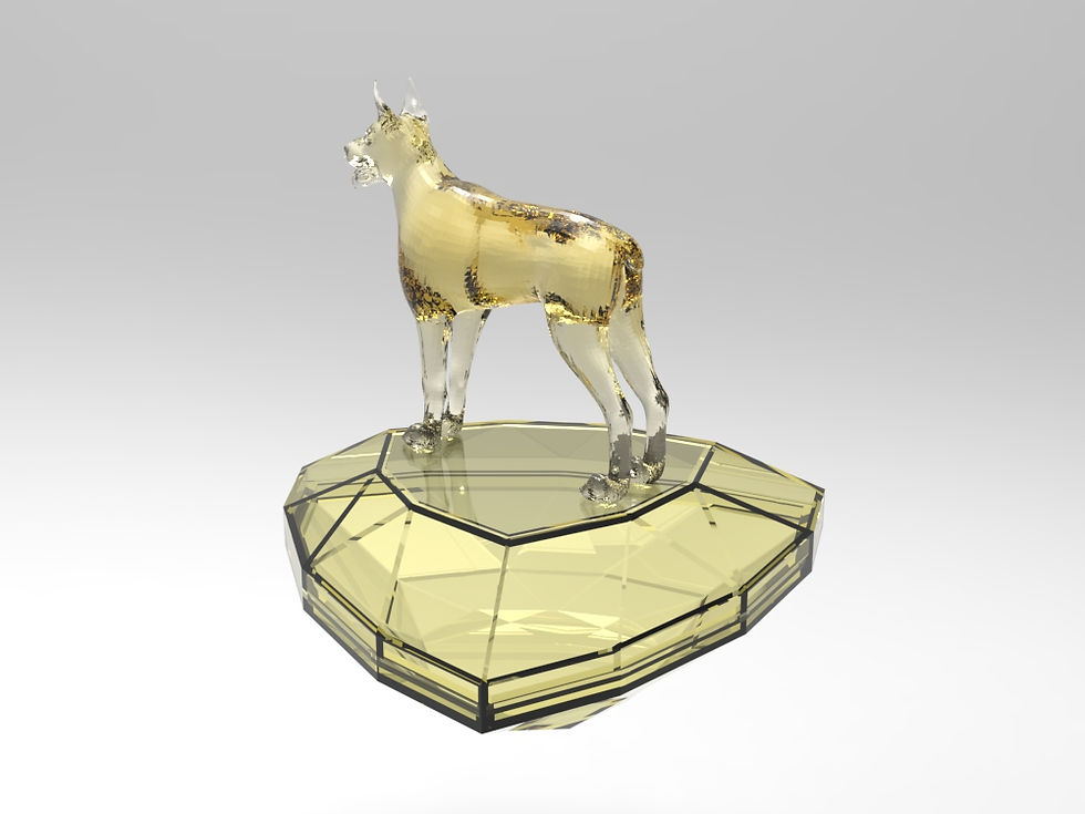 Thumbnail: Dog 06 Triangle-Shaped Urn (German Shepherd 德國牧羊犬)