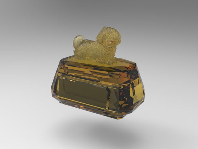 Thumbnail: Dog 13 Box-Shaped Urn (Toy Poddle 玩具貴婦狗)