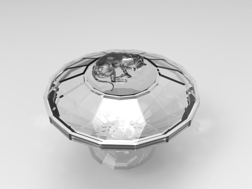 Cat 08 Diamond-Shaped Urn (Siamese 暹羅貓)