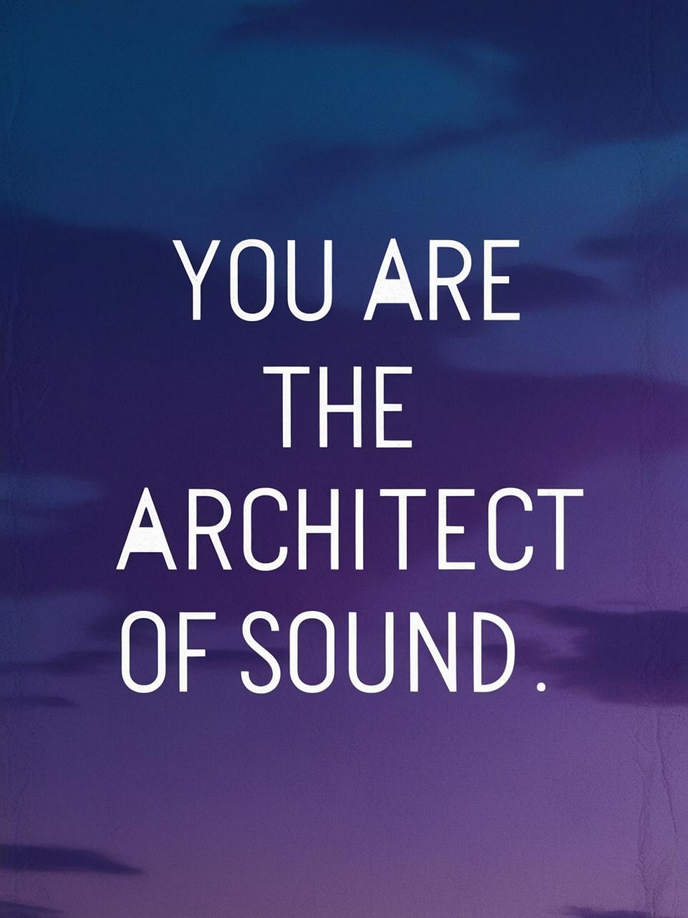 Zazzle You Are The Architect Of Sound Poster (Front)