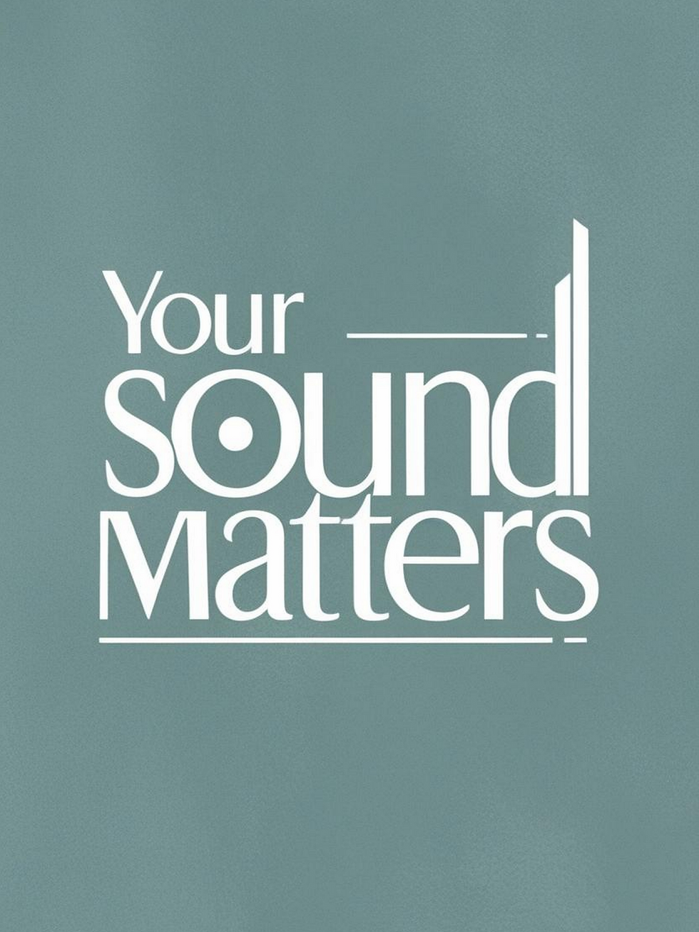 Zazzle Your Sound Matters Poster (Front)