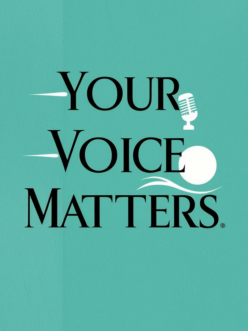 Zazzle Your Voice Matters option 2 Poster (Front)