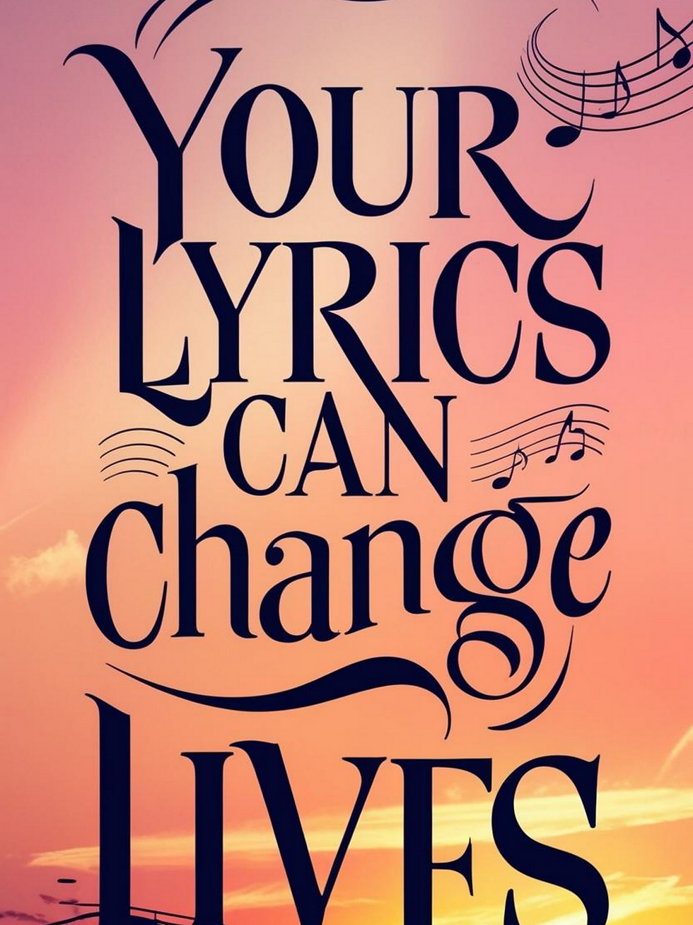 Zazzle Your Lyrics Can Change Lives Poster (Front)