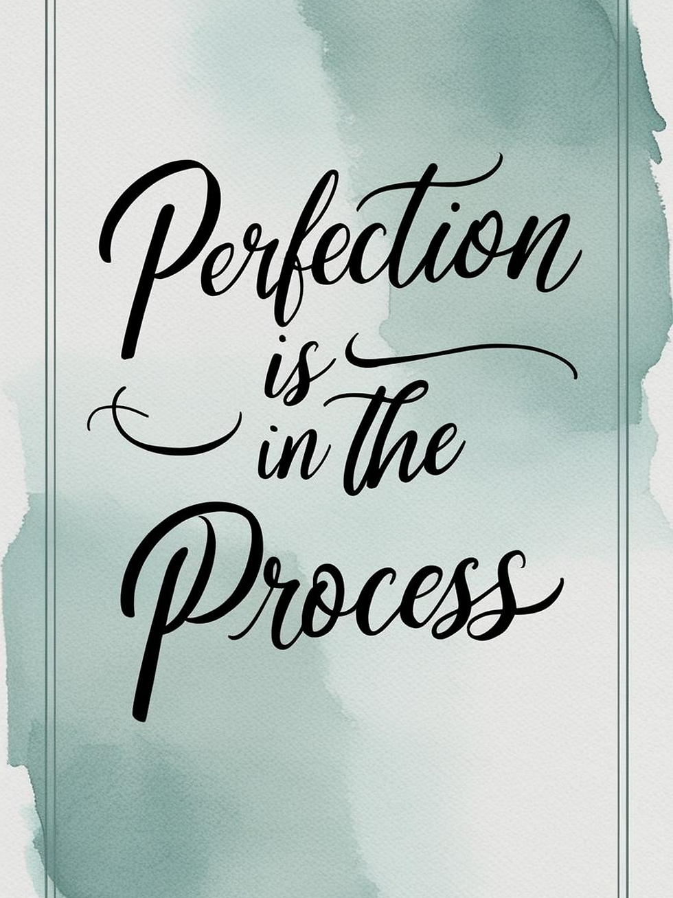 Zazzle Perfection Is In The Process Poster (Front)