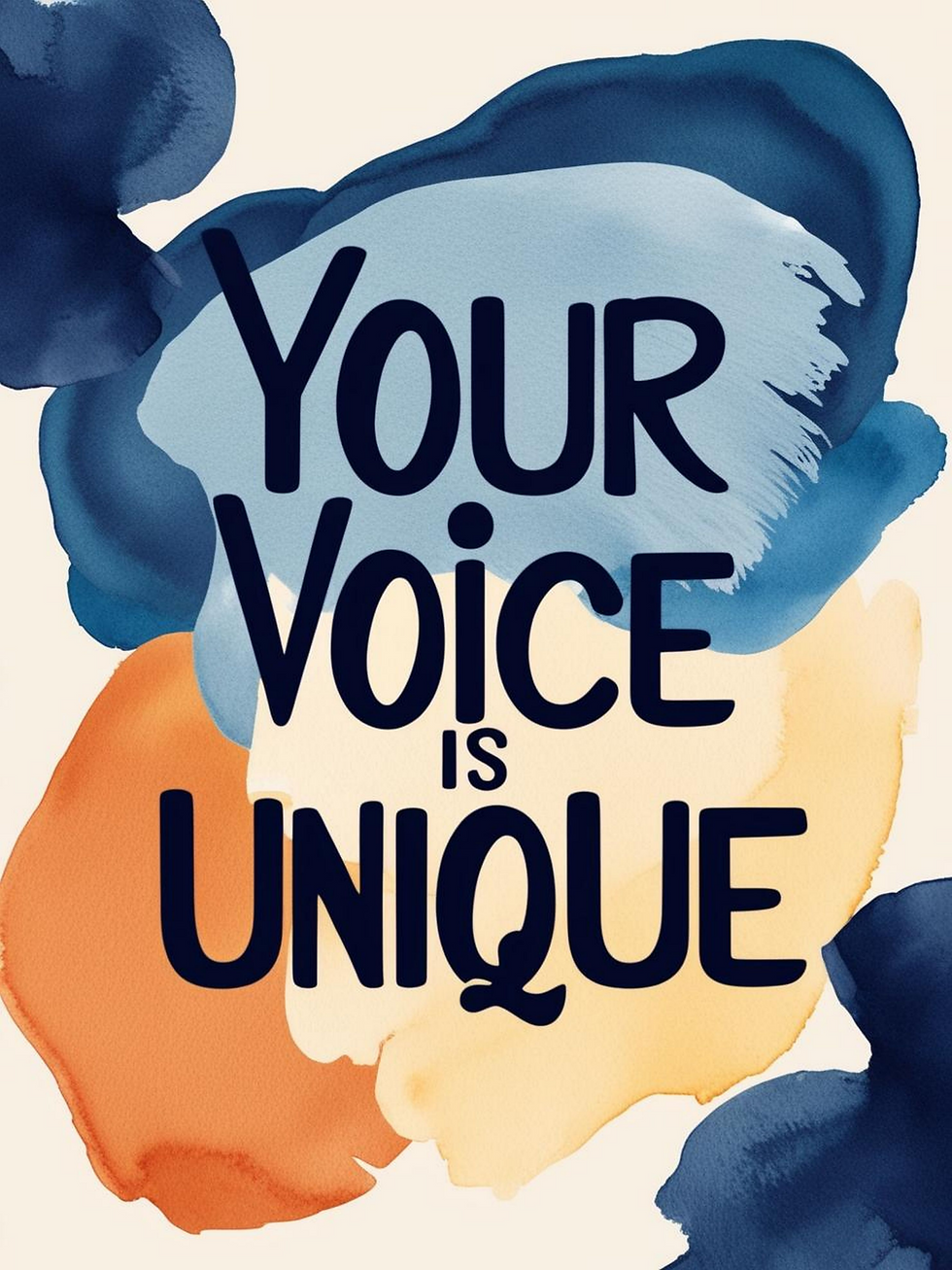 Zazzle Your Voice Is Unique option 2 Poster (Front)