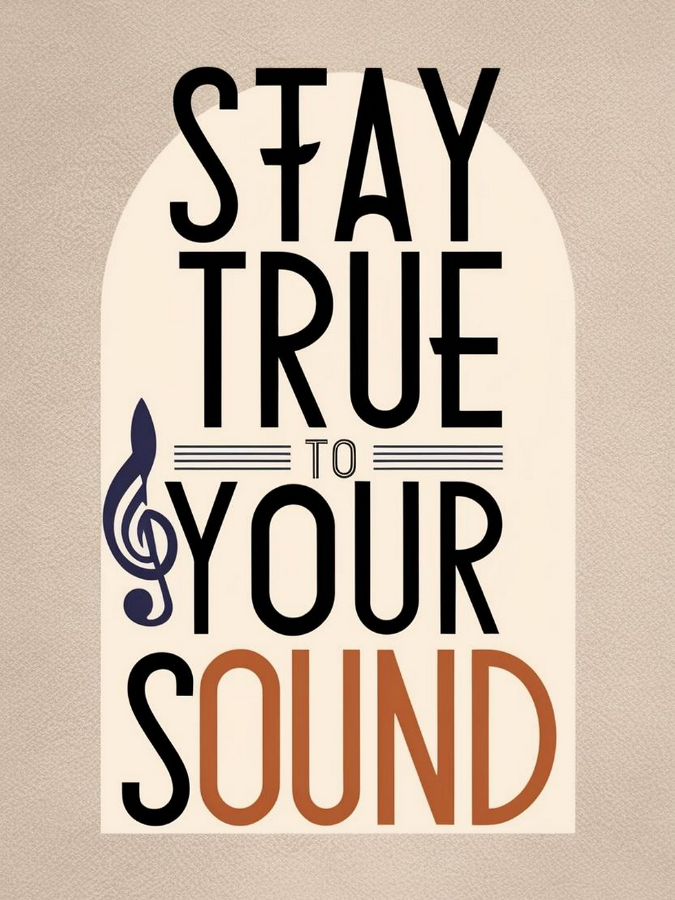 Zazzle Stay True To Your Sound option 2 Poster (Front)
