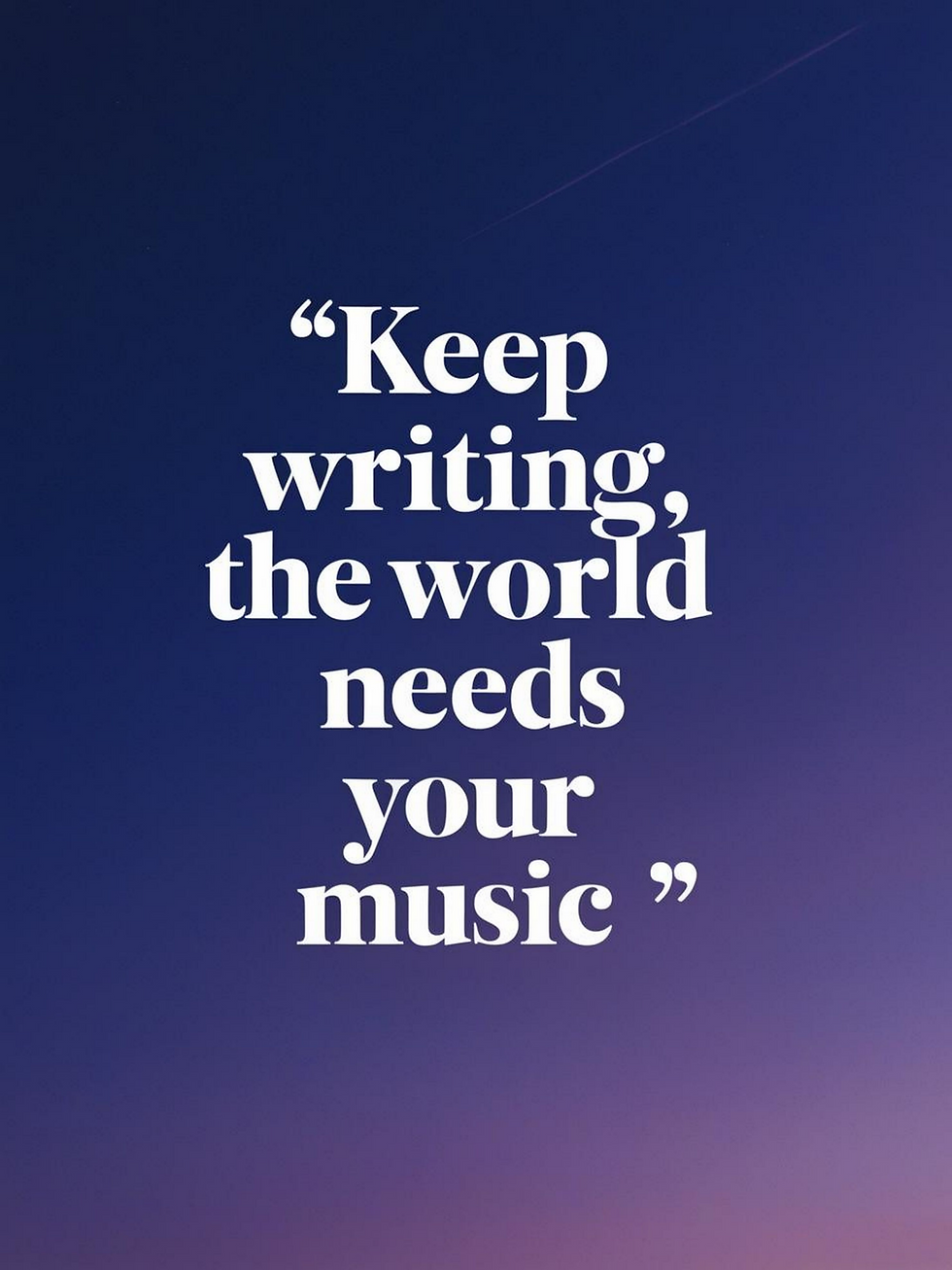 Zazzle Keep Writing-The World Needs Your Music option 4 Poster (Front)