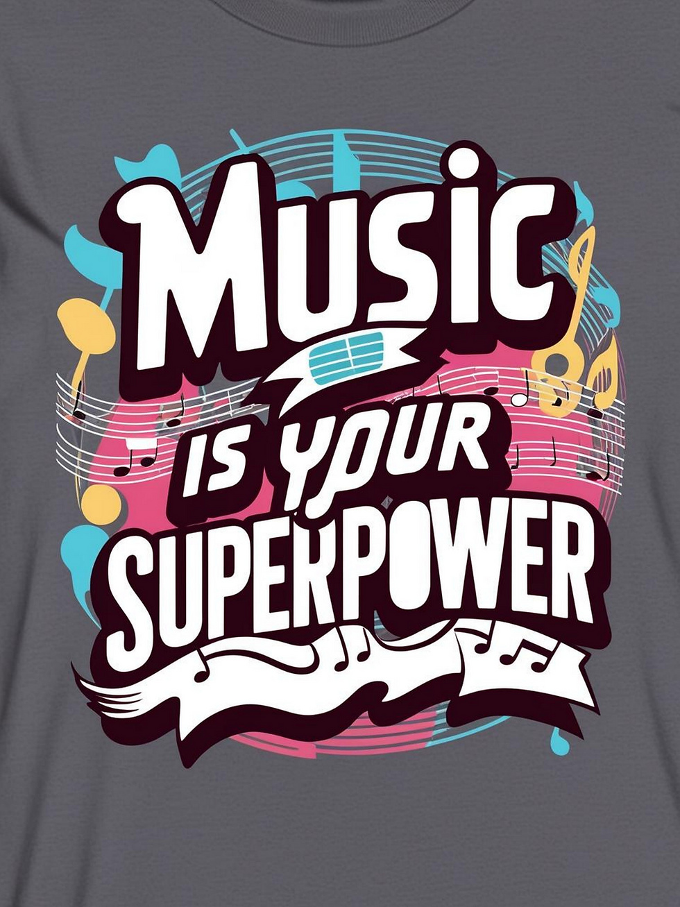Zazzle Music Is Your Superpower option 2 Poster (Front)