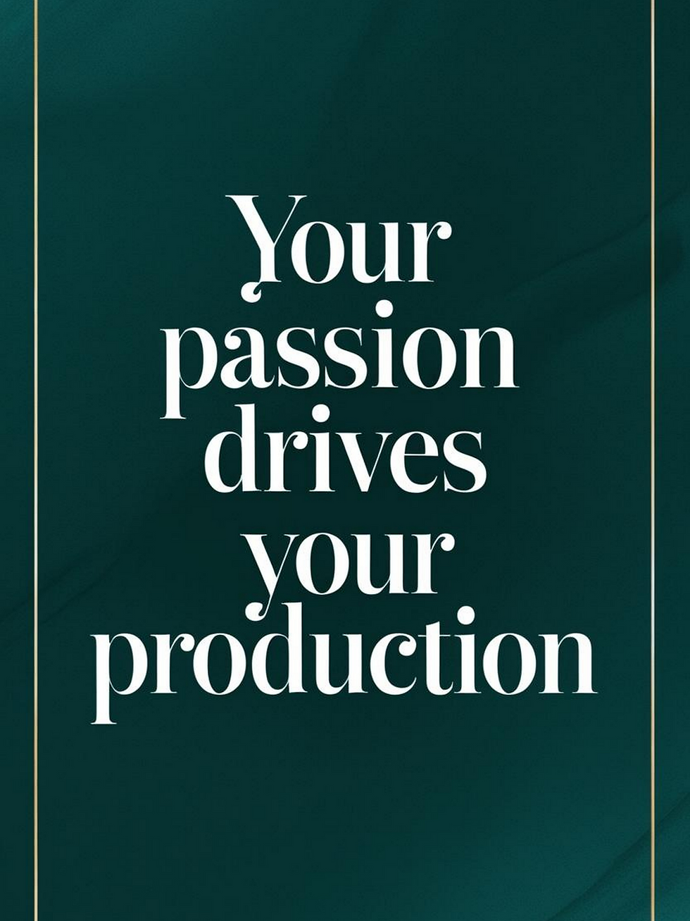 Zazzle Your Passion Drives Your Production option 2 Poster (Front)