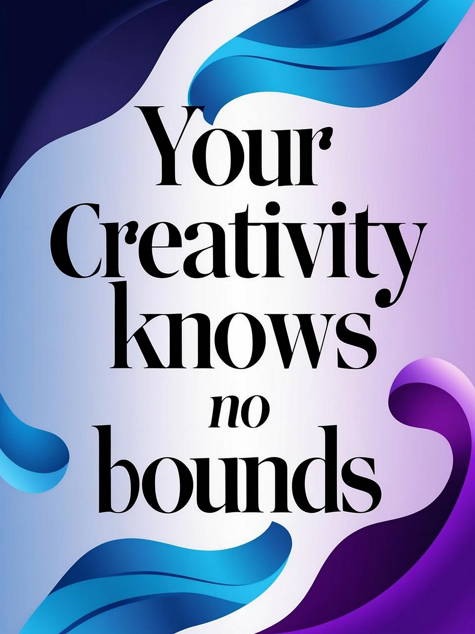 Zazzle Your Creativity Knows No Bounds option 4 Poster (Front)