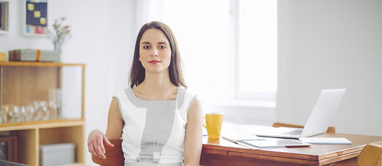Woman Working at Home