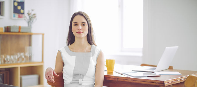 Woman Working at Home