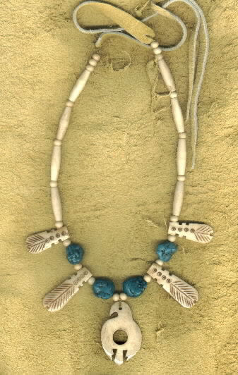 Thumbnail: Carved Bone Claw Necklace