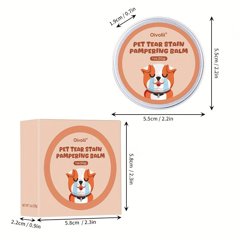 Thumbnail: Pet Tear Stain Care Balm, Eye Care for Dogs and Cats, Cleans Pet Tear Stain, Ge