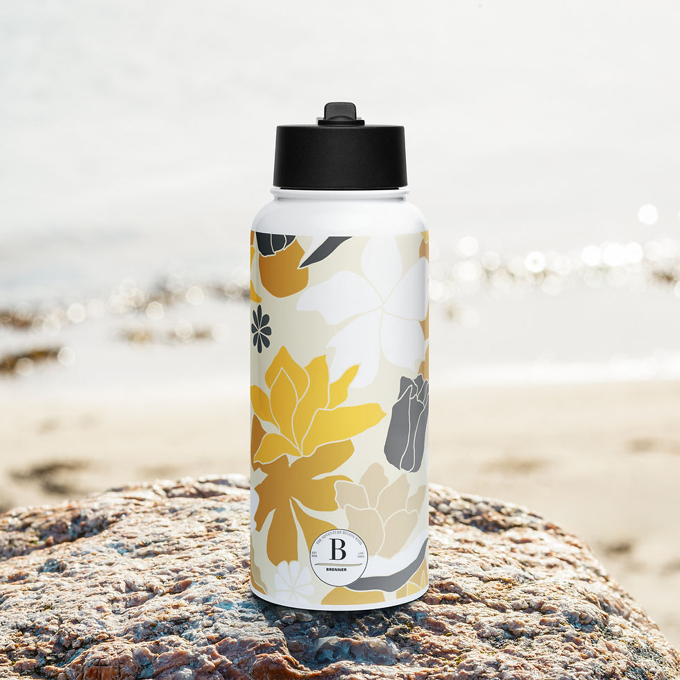 Thumbnail: Stainless steel water bottle with a straw lid