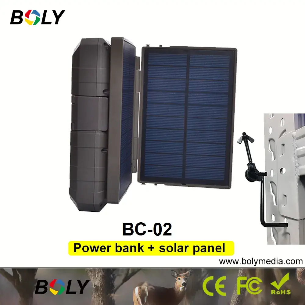 Boly BC-02 Mobile Power Bank Plus Solar Panel Charger Suit Boly Huntin