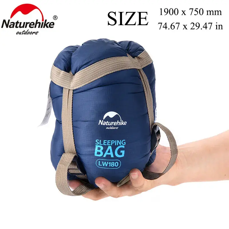 Naturehike 190x75cm Mini Ultralight Envelope Sleeping Bag for Spring Summer Fall