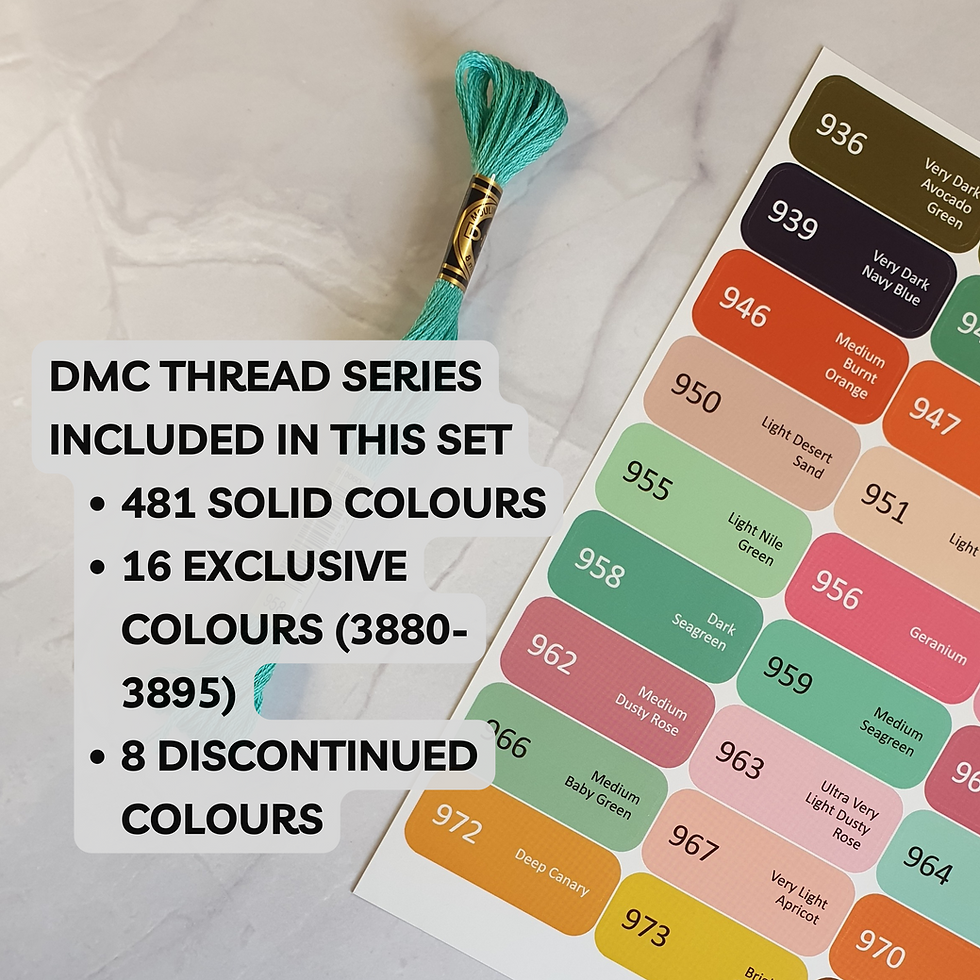 Thumbnail: Colour Bag Stickers or Labels (42mmx15mm) designed for your DMC Collection