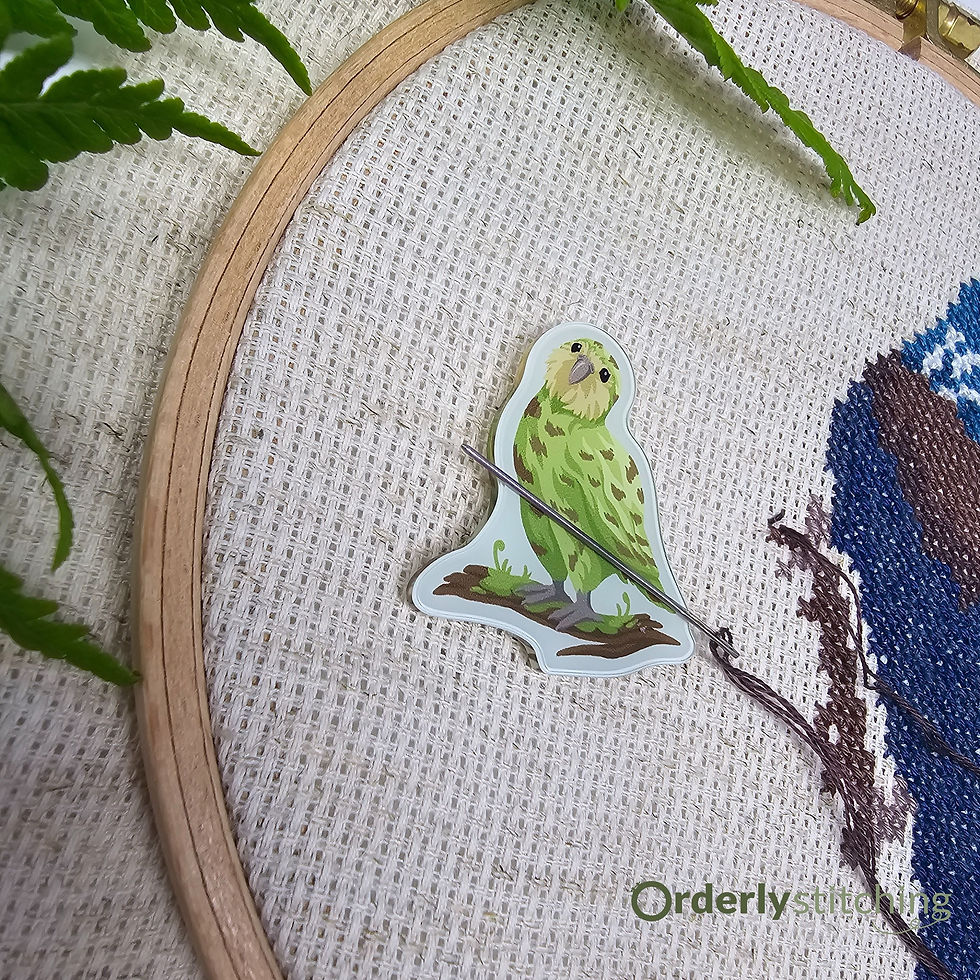 Thumbnail: Kākāpō - Acrylic Needle Minder