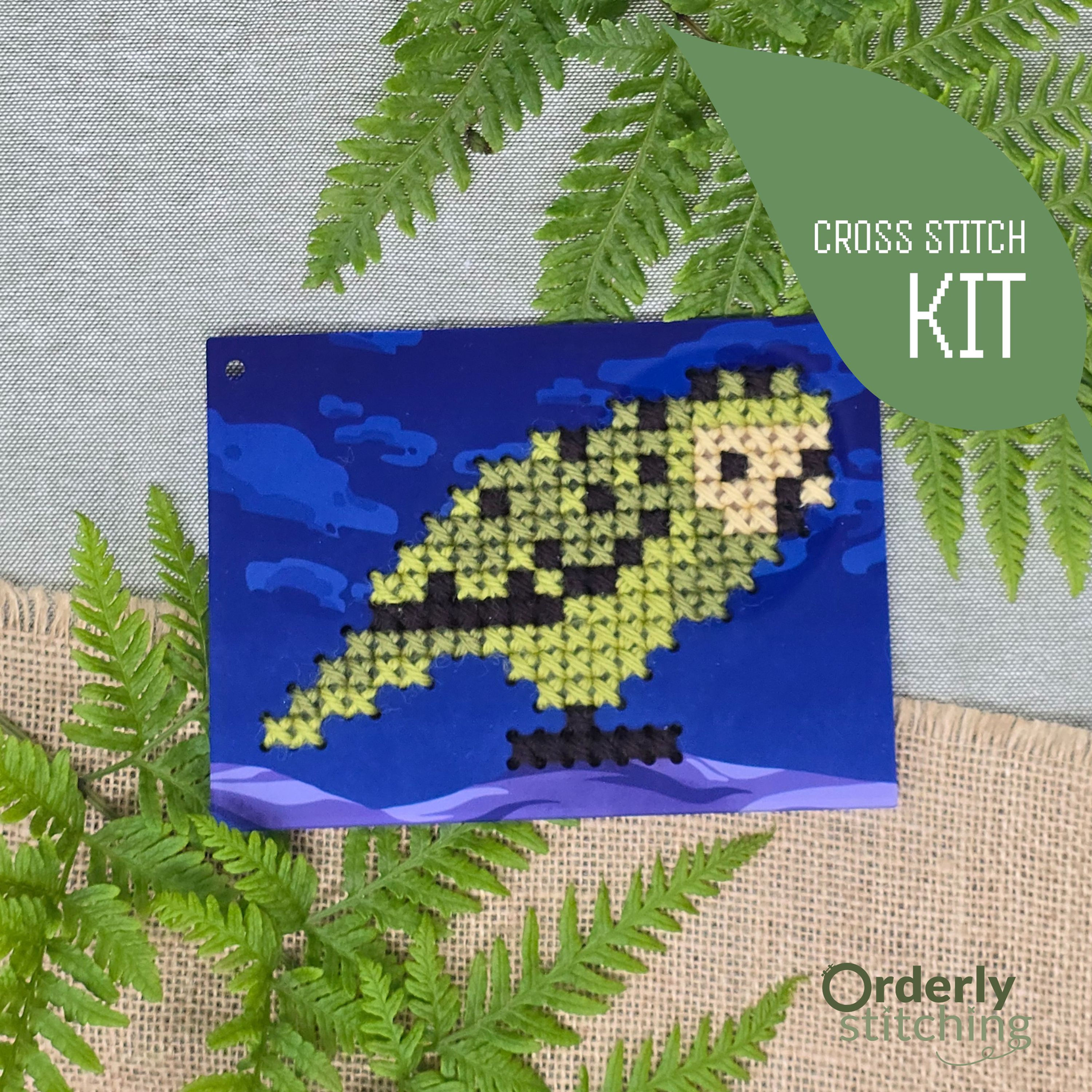 Kākāpō No Count Cross Stitch Kit