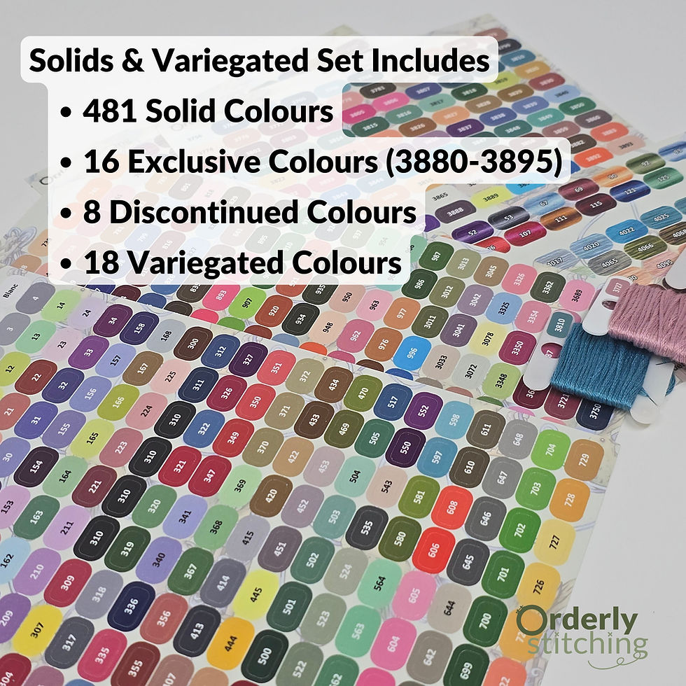 Thumbnail: Colour Bobbin Stickers or Labels designed for your DMC Thread Collection