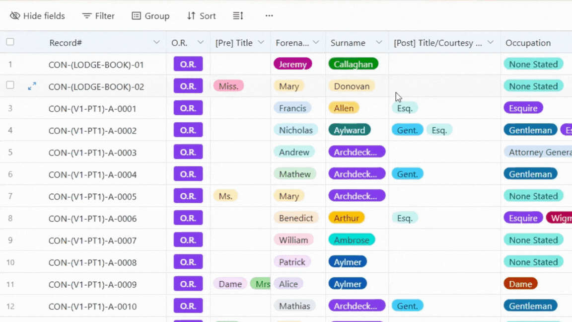Ireland's Catholic Records - Convert Rolls Database