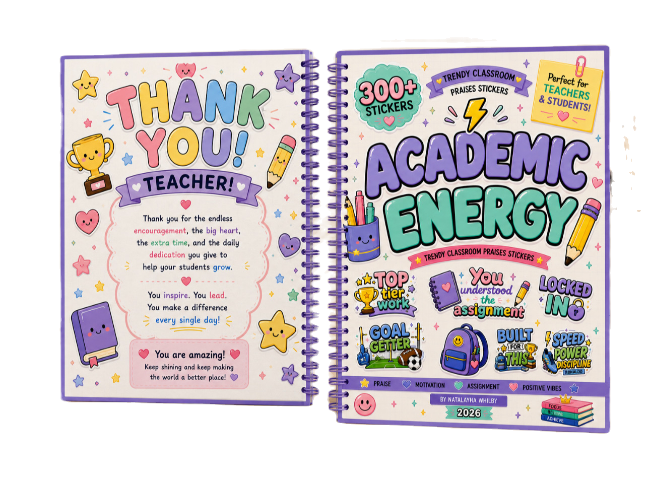 Academic Energy- Trendy Classroom Sticker Book