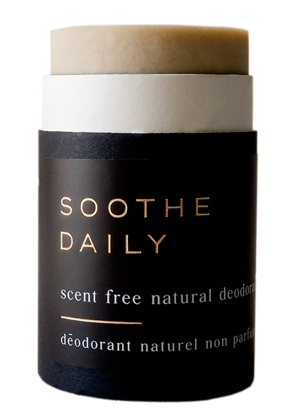 soothe daily natural scent free deodorant