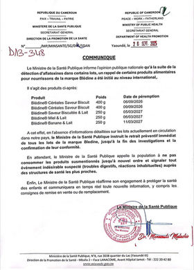 Urgent Public Health Alert: Recall of Certain Blédina Baby Foods