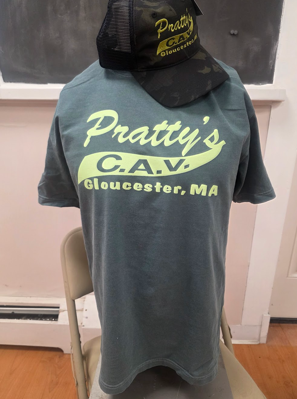 T-Shirt BlueSpruce/LightLimeYellow