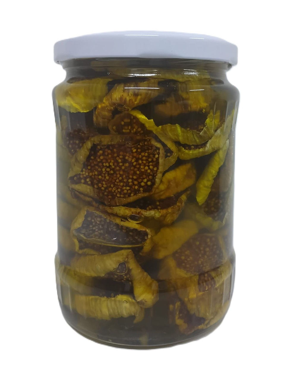 Küçük resim: Cam Kavanozda Zeytinyağlı Kuru İncir Kürü Arka