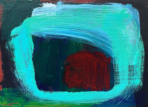 Rust, an original Acrylic on board by William Watson-West from the Redirect collection
