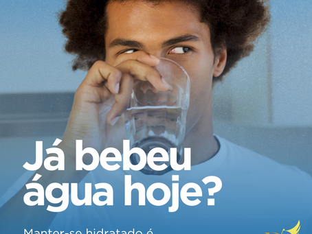 Manter-se hidratado é essencial para a sua saúde