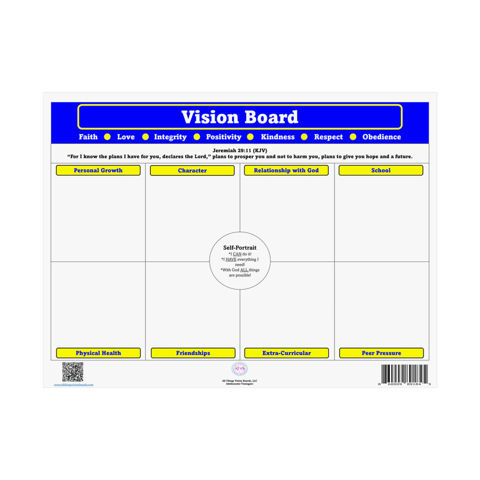 Adolescents Teenagers Vision Boards