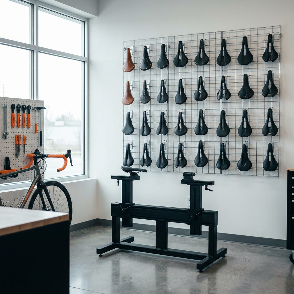 The saddle library, dozens of shapes and widths in a neat grid